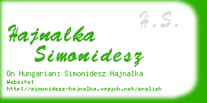 hajnalka simonidesz business card